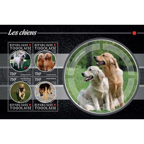 TOGO 2015 SHEET MNH DOGS CHIENS PERROS HUNDEN CANI CAES 2