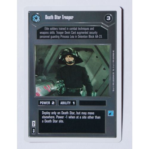 Star Wars CCG: Premiere Unlimited # Death Star Trooper (A) 1995 Decipher dark