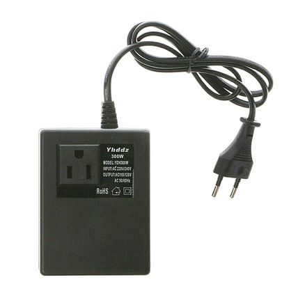 TRANSFORMADOR CORRIENTE 300W PARA USAR EQUIPOS AMERICANOS EN ESPAÑA- CONVERTIDOR