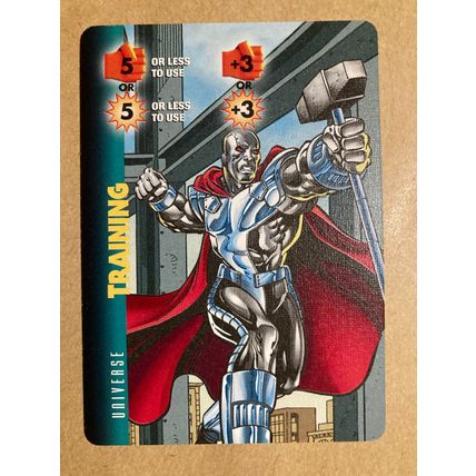 DC OverPower CCG: Universe Training Fighting or Energy 5 Steel (A) 1996 Fleer