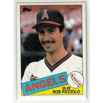 1985 Topps Baseball card 756 Rob Picciolo