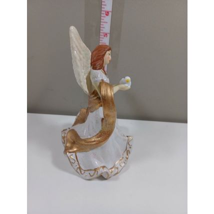 K's Collection Porcelain Angel Holding a Dove - 6” Figurine