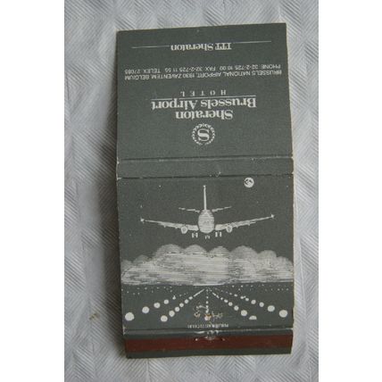 Matchbook cover Sheraton Brussels Airport
