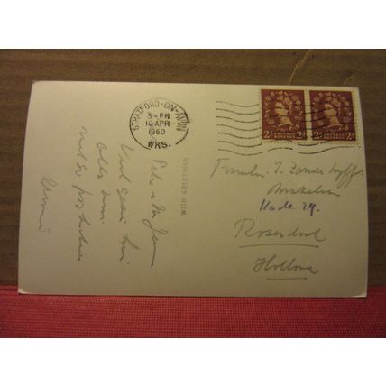 ETTINGTON PARK HOTEL, STRATFORD UPON AVON used postcard RP 1960 pm =