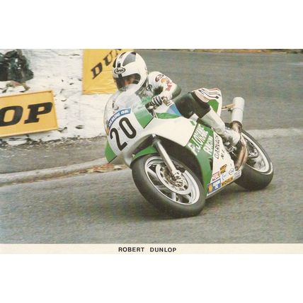 Robert Dunlop Irish TT Motorcycle Superbike Isle Of Man Limited Edition Postcard