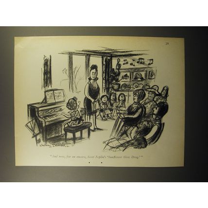1974 Whitney Darrow, Jr. Cartoon - And now, for an ecore, Scott Joplin's