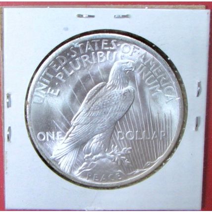 1926 Peace Dollar. This Coin is a replica and contains NO precious metal.
