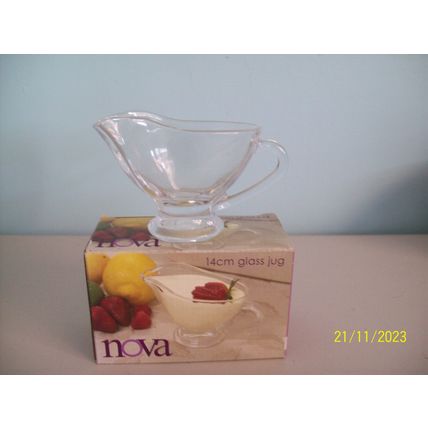 Clear Glass Sauce or Gravy Jug