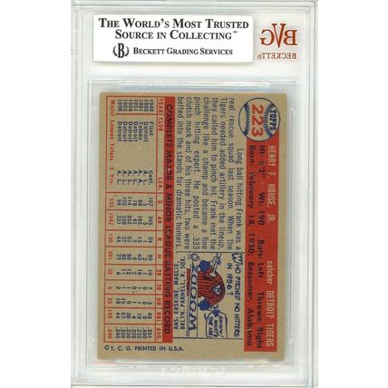 1957 Topps Frank House #223 BVG Beckett 6 P1248