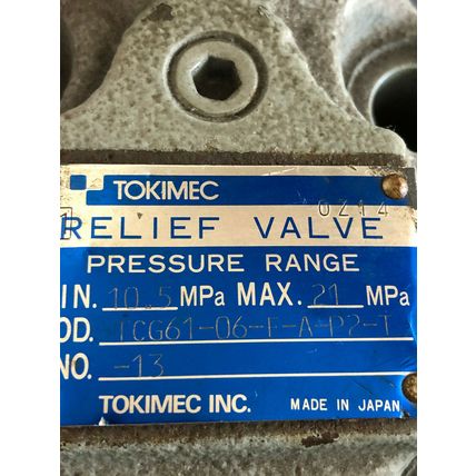 NEW TOKIMEC TCG61-06-F-A-P2-T-13,21816,919A ICG61-06-F-A-P2-T RELIEF VALVE,TN