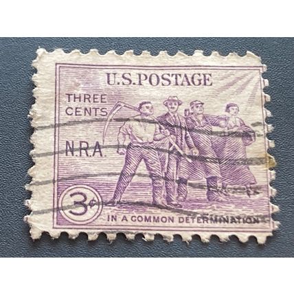 Briefmarke USA 3 Cent 1933 Michel 357 gestempelt