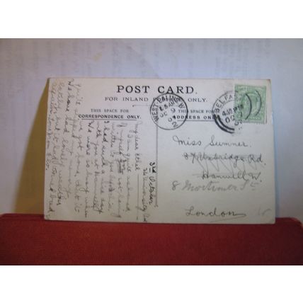 'BUBBLES' painting by John Everett Millais used postcard Pears soap 1907 pm =