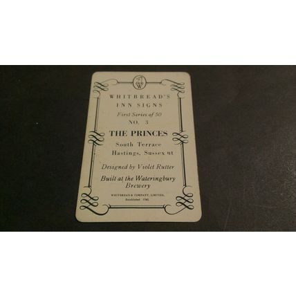 Whitbread Inn Signs 1st series #3 The Princes Hastings Sussex