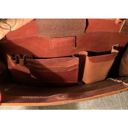 Beautiful Dark Brown Leather El Portal Handbag