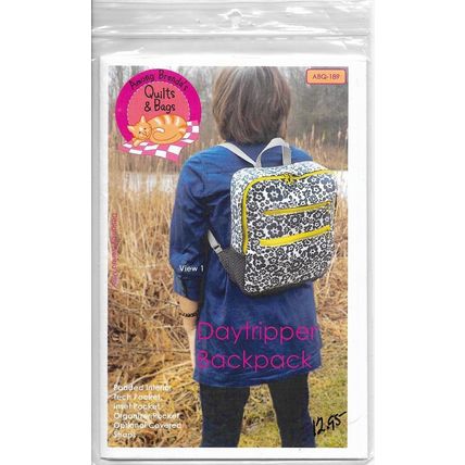 Craft Project Among Brenda’s Quilts ABQ-189 Daytripper Backpack 13½ x 12½ x 3½”