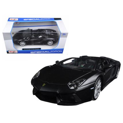Lamborghini Aventador LP 700-4 Roadster Matt Black 1/24 Diecast Model Car by...