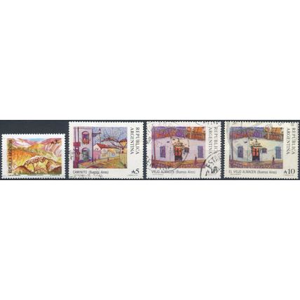 Historical & Tourist Sites: 4 Values - Argentina 1988 - MNH & F H