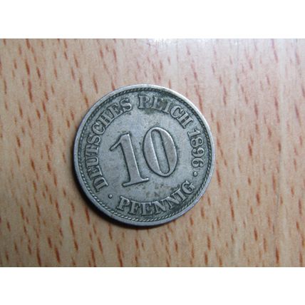 1896a 10 Pfennig Germany Empire Coin