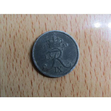 Denmark 1954 2 Ore Coin