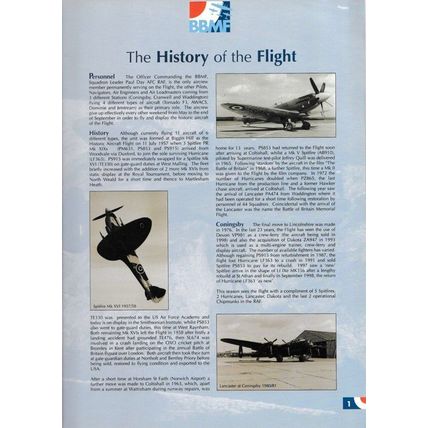 The Battle of Britain Memorial Flight 1999