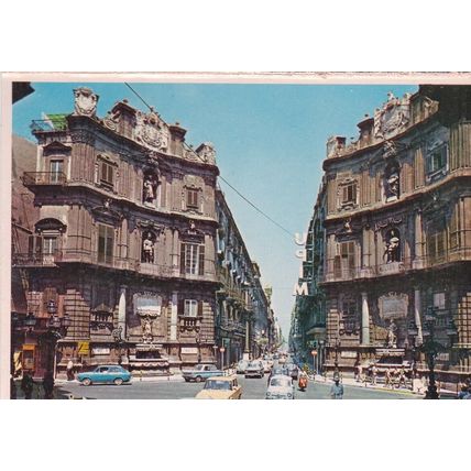 Quattro Canti di Citta Palermo Italy Picture Card 10.5 x 7.5 cm