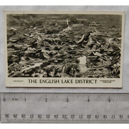 old postcard The English Lake District