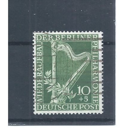 Berlin stamps. 1950 10pf Berlin Philharmonic Orchestra used (AP199) West Germany