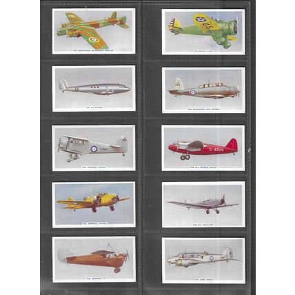 UNITED KINGDOM TOBACCO (Greys Cigarettes) - Aircraft - 1938 - Set of 50 - G/VG.
