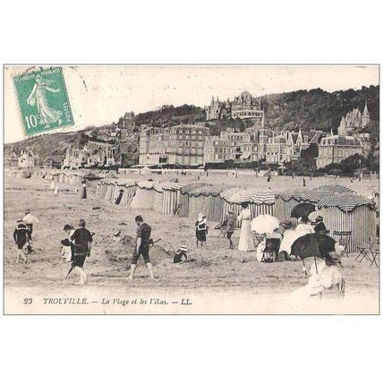 14 - Trouville - la plage et les villas