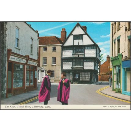 The King's School Shop, Canterbury, Kent, c.1970 - John Hinde Postcard