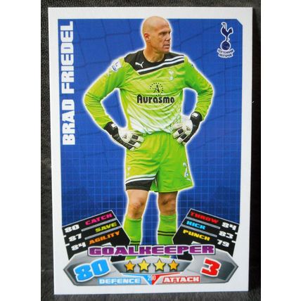 Brad Friedel Tottenham Hotspur Spurs football trading card 2011/2012 Match Attax