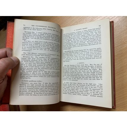 RARE* 1914 CHARLES DICKENS UNCOMMERCIAL TRAVELLER FIRESIDE EDITION HB BOOK (P4)