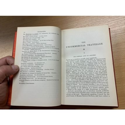 RARE* 1914 CHARLES DICKENS UNCOMMERCIAL TRAVELLER FIRESIDE EDITION HB BOOK (P4)