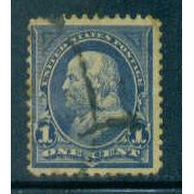 Used 264 1c Benjamin Franklin Barely Clears M02913
