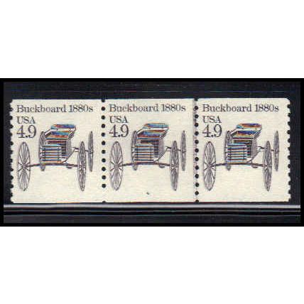 2124 4.9c Buckboard Fine MNH Dry Gum PNC 4/3 PA2560