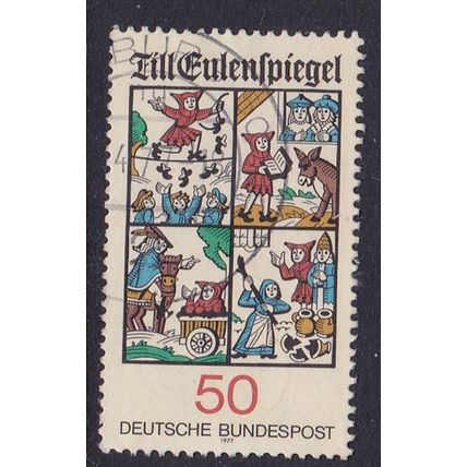 GERMANY 1977 TILL EULENSPIEGEL 50pf USED SG1814 #1