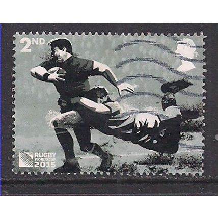 GB 2015 QE2 2nd Rugby World Cup 'Tackle' SG 3748 ( 139 )