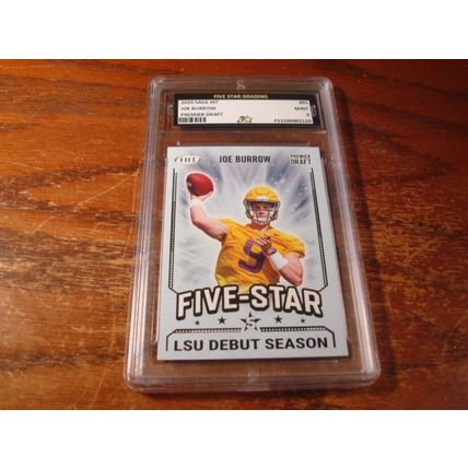 2020 Sage Hit, Graded Mint 9, JOE BURROW, Rc, Premier Draft