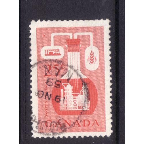 CANADA 1956 SG 489 25c CHEMICAL INDUSTRY FINE USED #