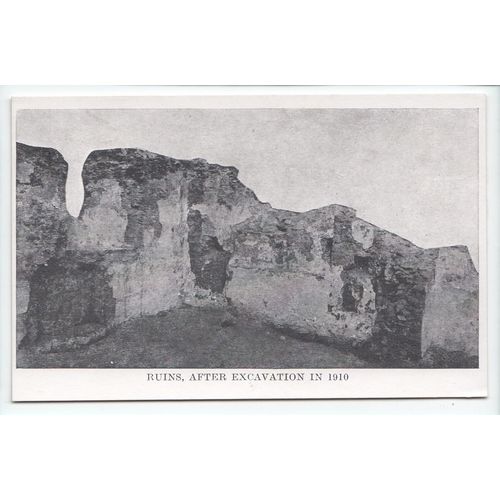 St Piran's Ruins after Excavation Cornwall Postcard P93