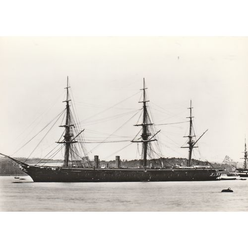 H.M.S. Warrior Battleship Shipping Postcard (S12188)