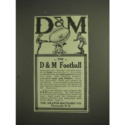1914 Draper-Maynard D&M Football Ad
