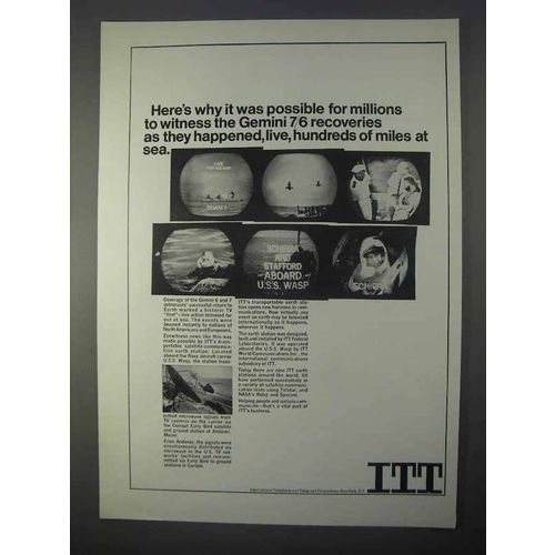 1966 ITT Satellite-Communication Earth Station Ad