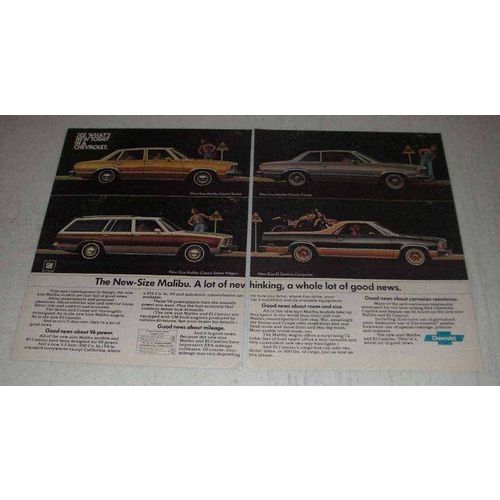 1977 Chevy Car Ad - Malibu Classic Sedan, Wagon, Coupe