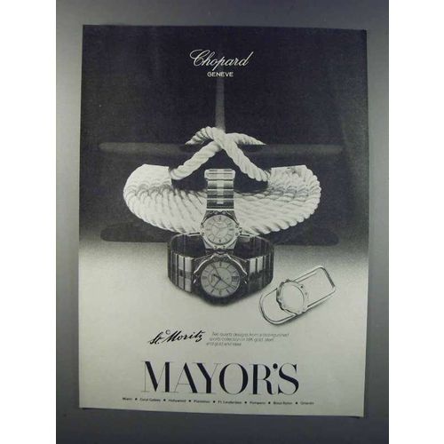 1981 Chopard St. Moritz Watches Ad