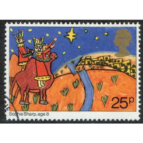 1981 Christmas Childrens Paintings 25p Multicoloured SG1174 FU