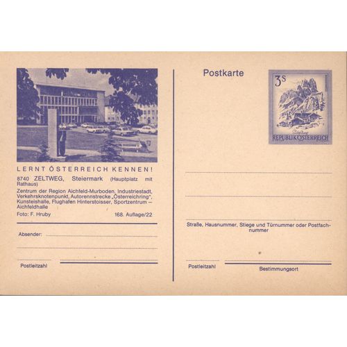 Austria unused - 3s pre-paid - 8740 Zeltweg, Steiermark