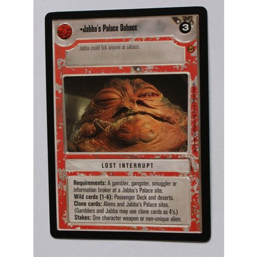 Star Wars CCG: Jabba's Palace Limited # Jabba's Palace Sabacc (A) 1998 light