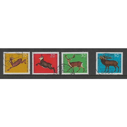 GERMANY 1966 WILDLIFE CHILD WELFARE SG 1416 /1419 SET 4 VAL FINE USED