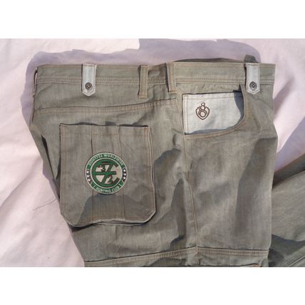 Mens Eight 732 Sage Green Cargo Jeans Pants Mfg 42Wx 34L Act 44Wx33L